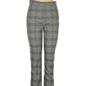Liz Claiborne Laura Slim Leg Plaid Dress Pants Elastic Waist Size 8